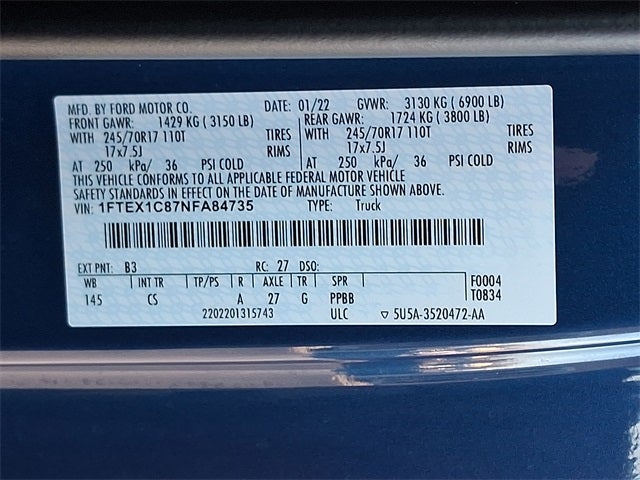 2022 Ford F-150 XL 3.5 Eco Boost