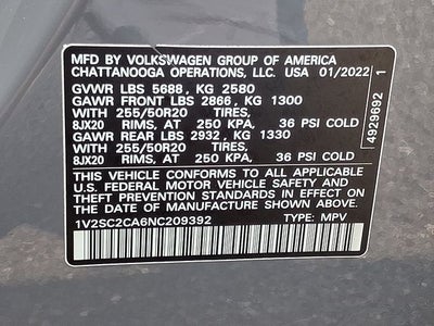 2022 Volkswagen Atlas Cross Sport 2.0T SEL R-Line