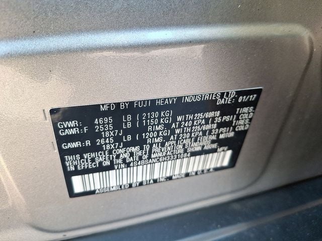 2017 Subaru Outback 2.5i Limited