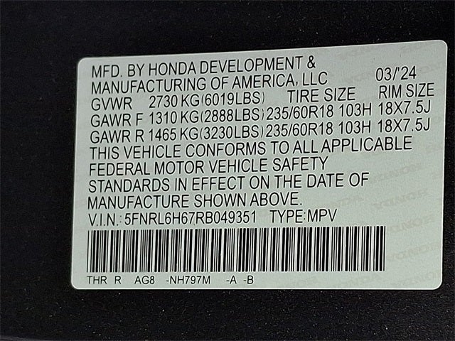 2024 Honda Odyssey EX-L