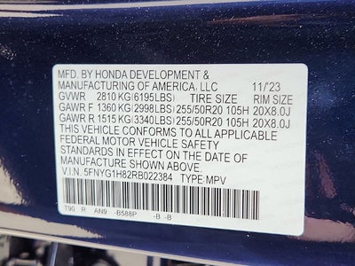2024 Honda Pilot Elite