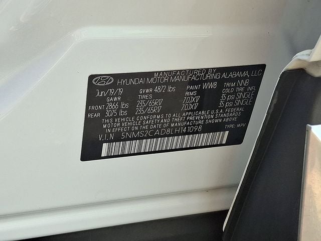 2020 Hyundai Santa Fe SE