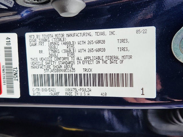 2022 Toyota Tundra Limited