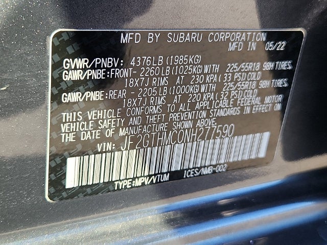 2022 Subaru Crosstrek Limited