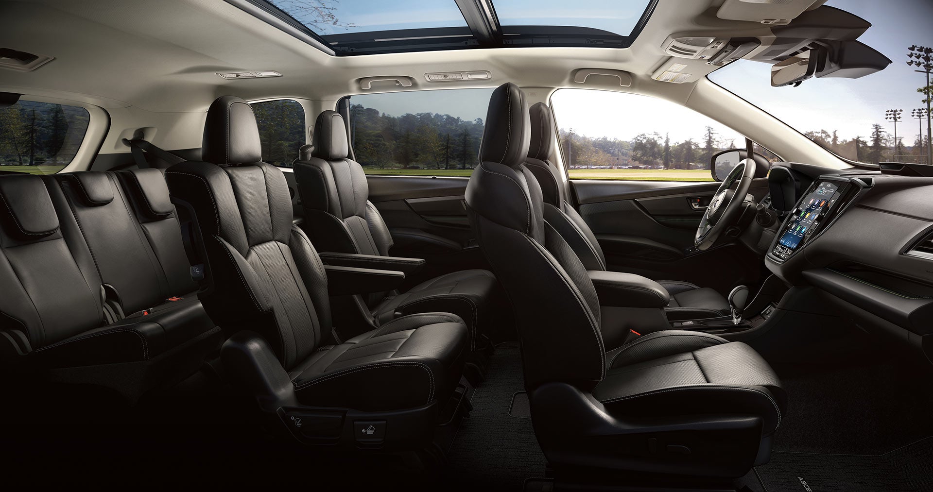 2026 Subaru Ascent Onyx Edition Touring 7-Passenger Shown in Slate Black Nappa Leather