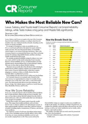 Who Makes the Most Reliable Cars | Frederick Subaru in Frederick MD