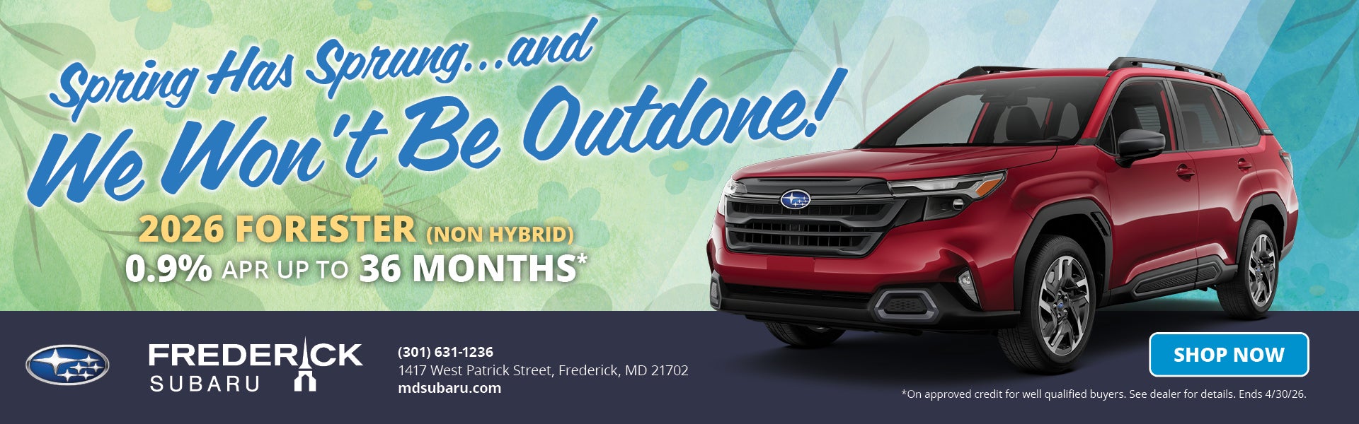 Spring has Sprung. Forester