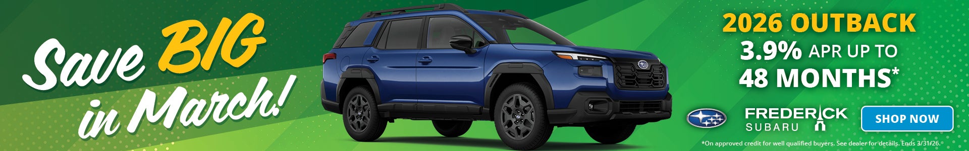March 2026 Outback Deal